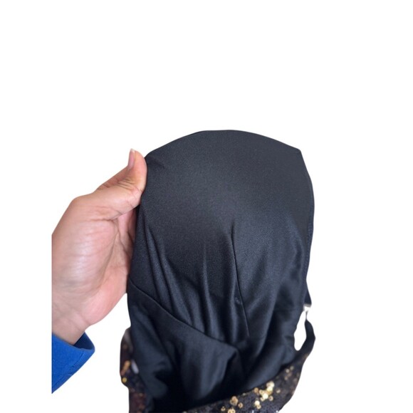 Leith Romper Womens Size S Black & Gold Sequin V-Neck Party Cocktail - Picture 7 of 8